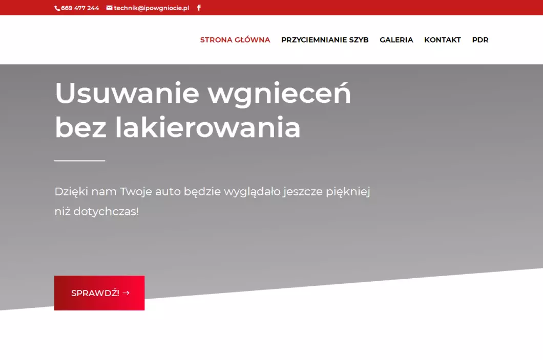 Zrzut ekranu strony